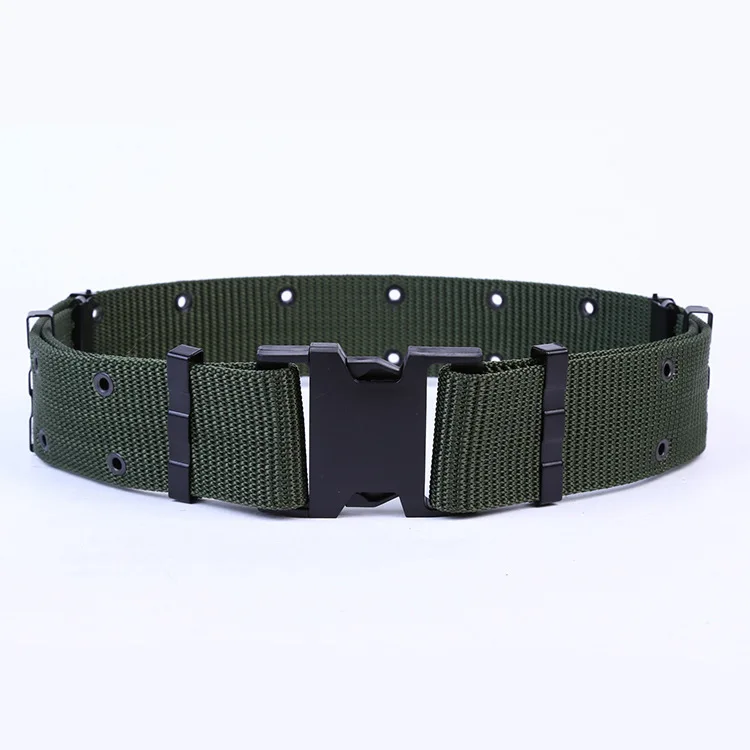 Security Duty Belt Armed Training Tactical Belt Canvas Woven Belt Sports Nylon CS Military Training Buckle Waist Seal