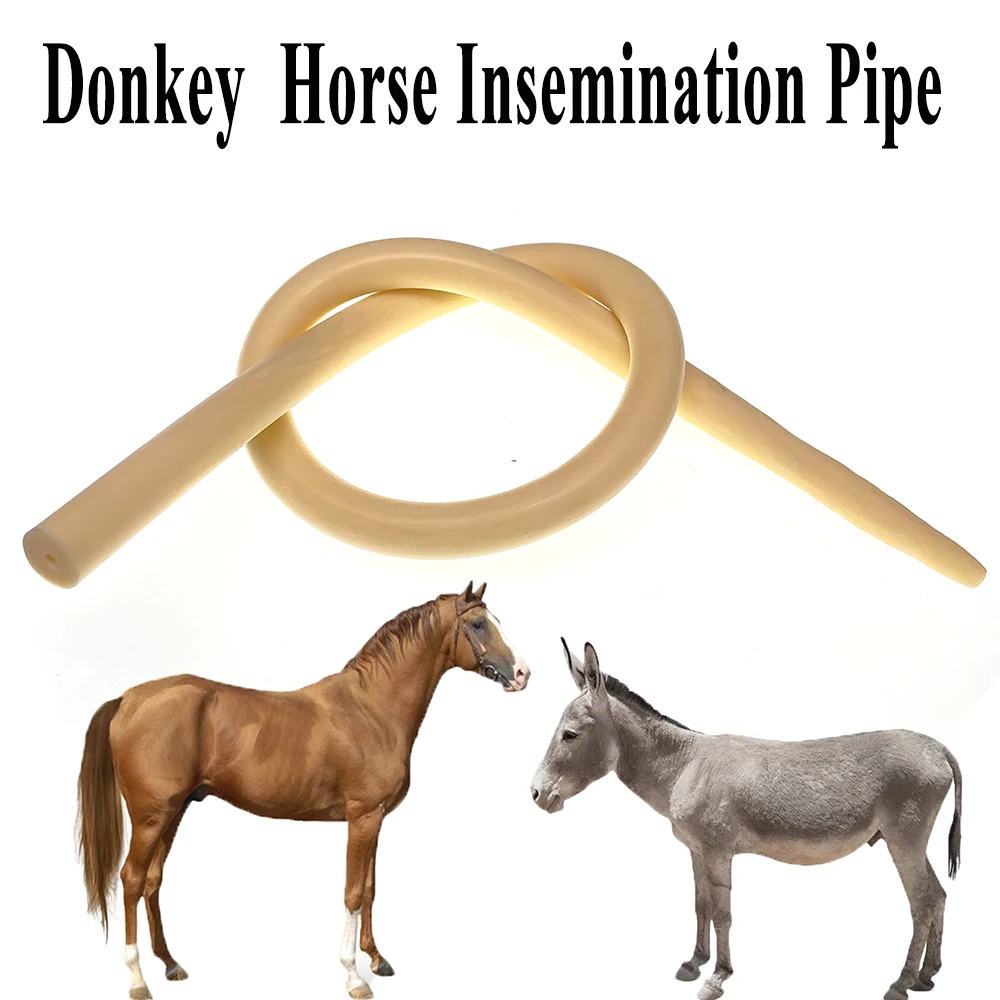 1PCS Horse And Donky Artificial Insemination Pipe Tube Semen Deposition Sperm Soft Rubber 80CM Length Veterinary Livestock