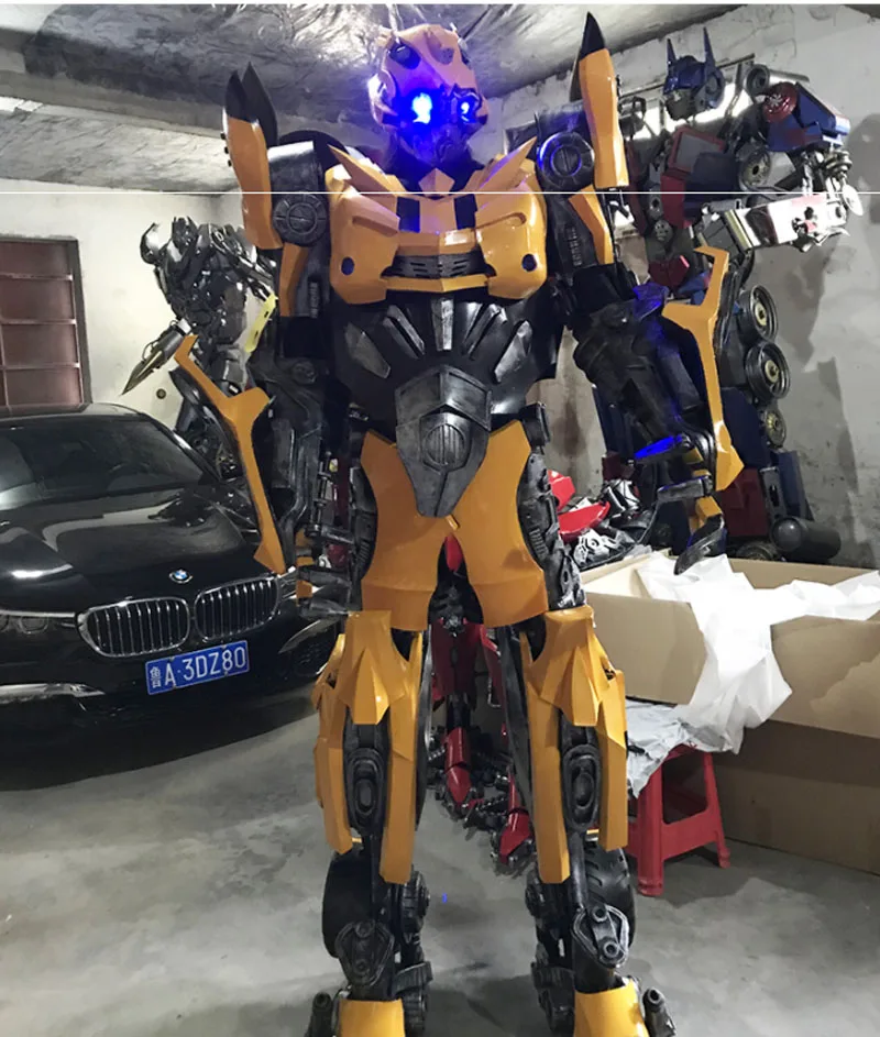 Bumblebee Transformers Armor Traje, Cosplay Party Clothing, Grande Diamante Robô, Real Wearable Armor Trajes