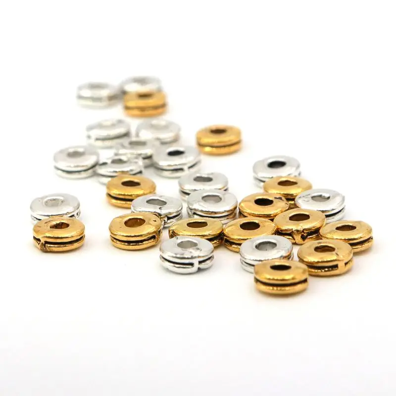 Antique Gold Color Wheel Metal Spacer Loose Beads For Jewelry Making Diy Bracelet Necklace Earring Accessories Wholesale