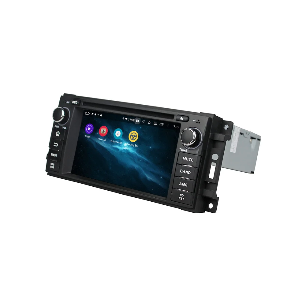 

Android 4GB Car DVD Player GPS Map Navigation For Jeep Wrangler Head Unit Multimedia Player Tape Recorder Touch Screen DSP PX6