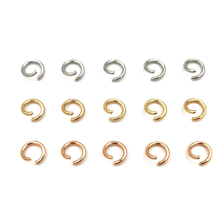 100Pcs Stainless Steel Gold Opening Lap DIY Accessories Connector Necklace Bracelet Buckle More Specifications