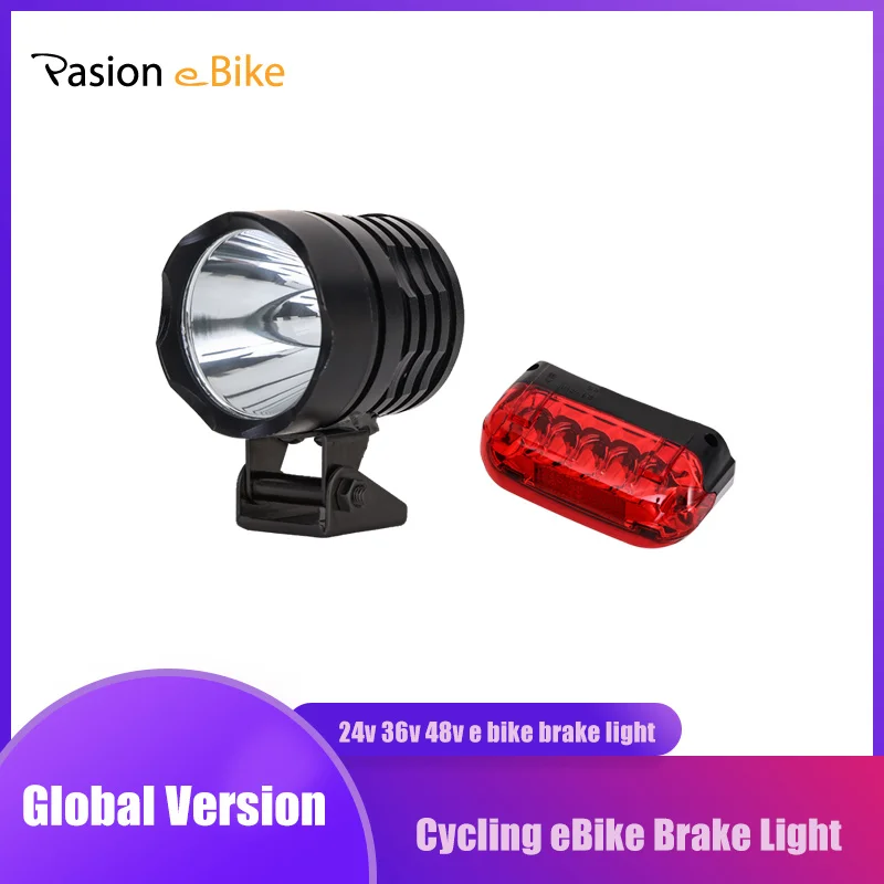 

PASION E BIKE Bicycle Lights LED Brake light 48V 36V 24V Warning Light Electric Bicycles Cycling Rear Light Tail Lamp Sondors