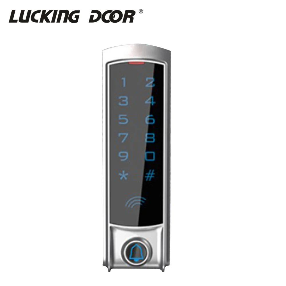 

Access Control RFID Touch Keypad Access Control System Door Lock 125KHz EM Card Waterproof Metal Touch outdoor RFID T2