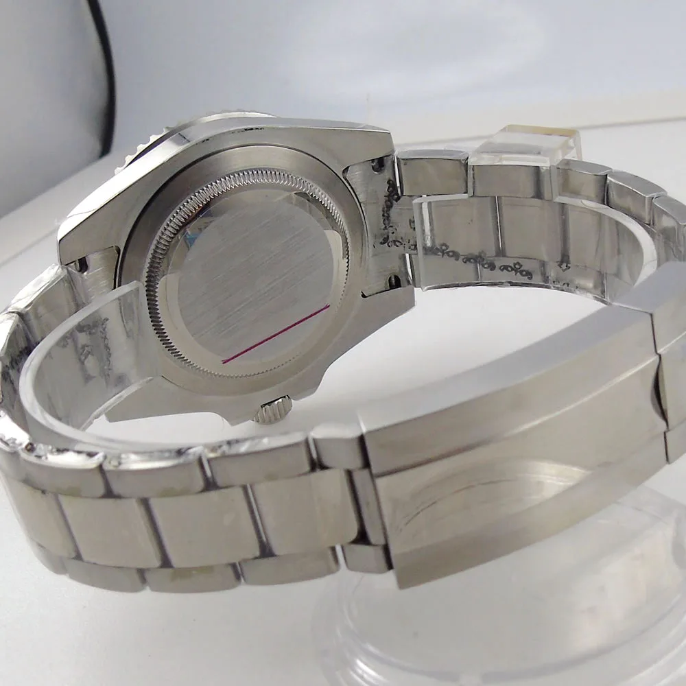 40mm Watch Case Fit NH34 NH35 NH36 NH38 Miyota8215 ETA2836 2824 PT5000 DG2813 20BAR Sapphire Glass 316L Bracelet Ceramic Bezel