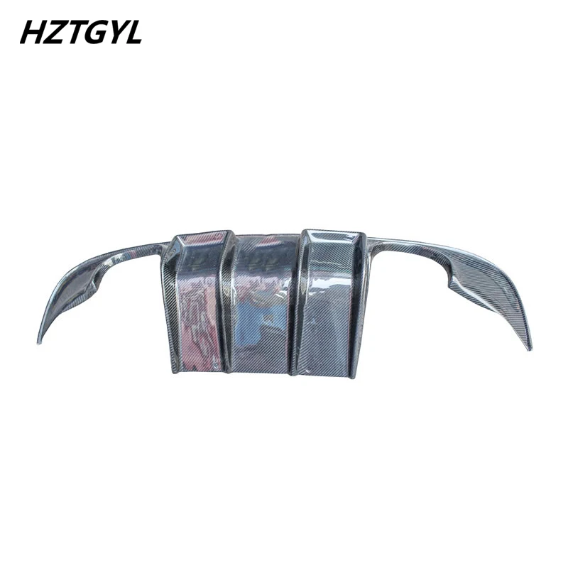 High Quality Carbon Fiber Rear Bumper Diffuser Spoiler Lip For Jaguar XF Car Body Kit 2016 Up