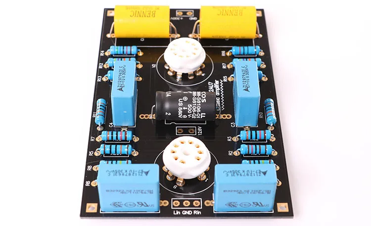 latest version Classic Circuit Tube Preamplifier Preamp Board DIY Kits For 12AX7 / 12AU7 Tube