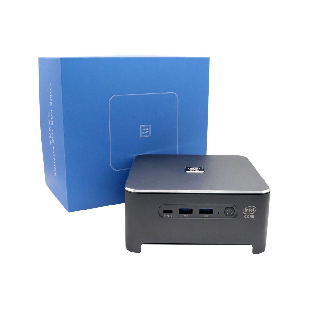 Mini PC Isabel Core i9, 10e génération, 80Ian 10880H UHD, inclinaison 2 x Gigabit Lan NVcloser jusqu'à 2 To HDMI DP 4K, prise en charge HDR Linux, ordinateur en aluminium