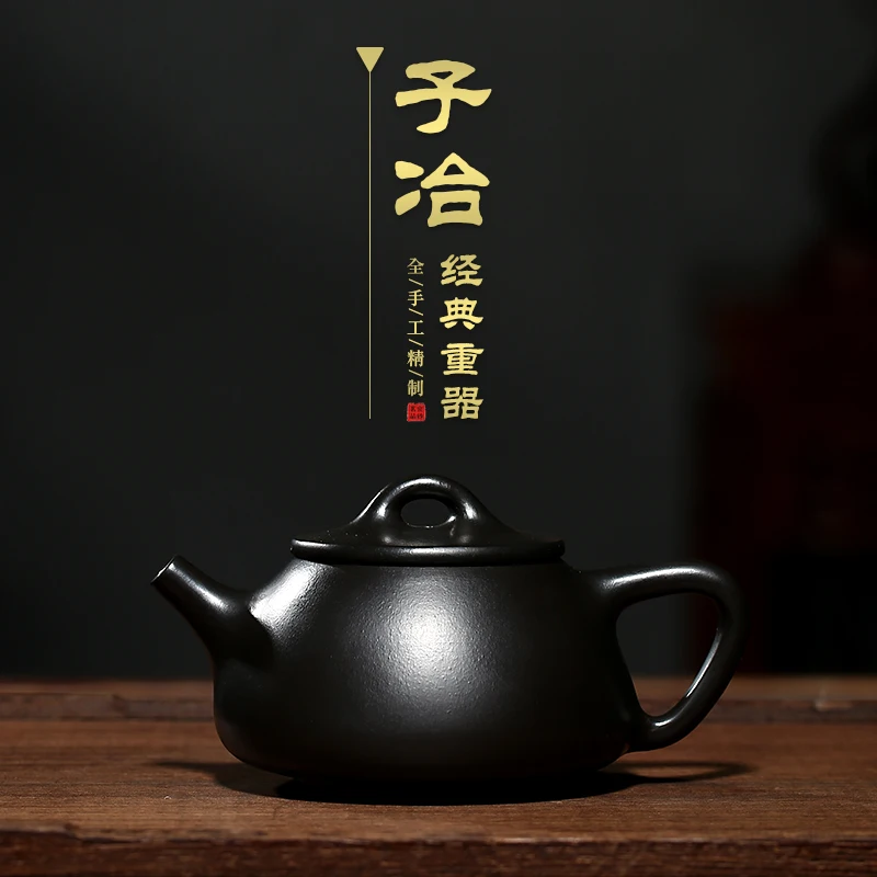 |Authentic yixing recommended handmade home after the teapot grey stone gourd ladle pot sketch teapot set famous kung fu