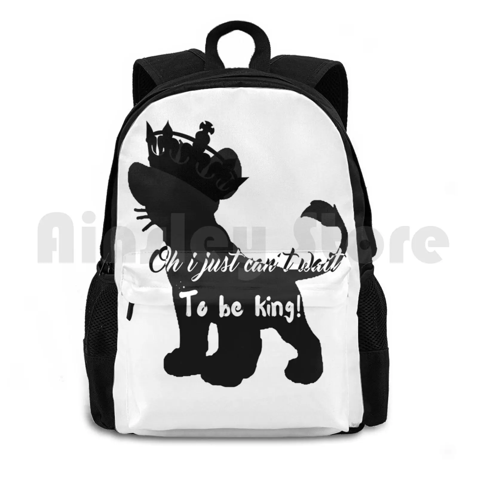 Oh I Just Can't Wait To Be King-Lion King Outdoor Hiking Backpack Riding Climbing Sports Bag Lion King Lion I Just Cant Wait To