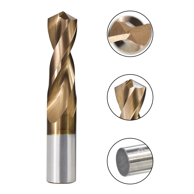 Punta da trapano in carburo di tungsteno s 1.0-12mm Set di punte elicoidali rivestite TiCN per tornio a controllo numerico Set di punte da trapano per lavorazione dei metalli
