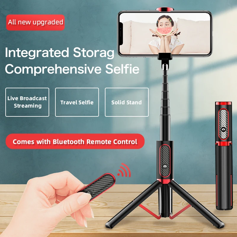 UJU Selfie Stick Tripod Portable One-Piece Universal Multifunction Mini Bluetooth Remote Control Desktop Live Broadcast Stand