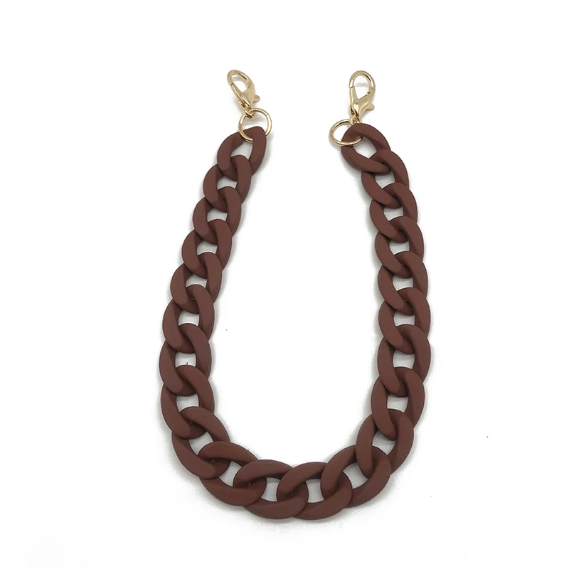 1Pc 30-120cm Detachable Bag Strap Acrylic Resin Handbag Chain Strap Women Fish Bone Shoulder Strap Plastic Bags Accessories