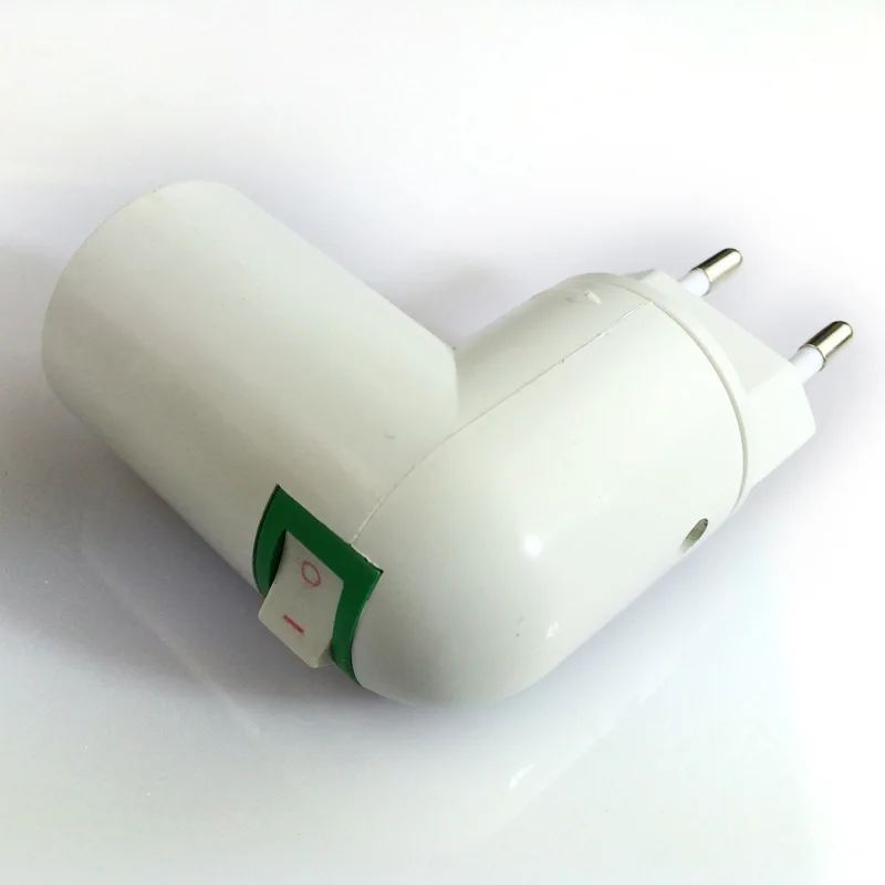 E27 with switch European standard to E27 lamp holder can be rotated 360 degrees  night light lamp holder