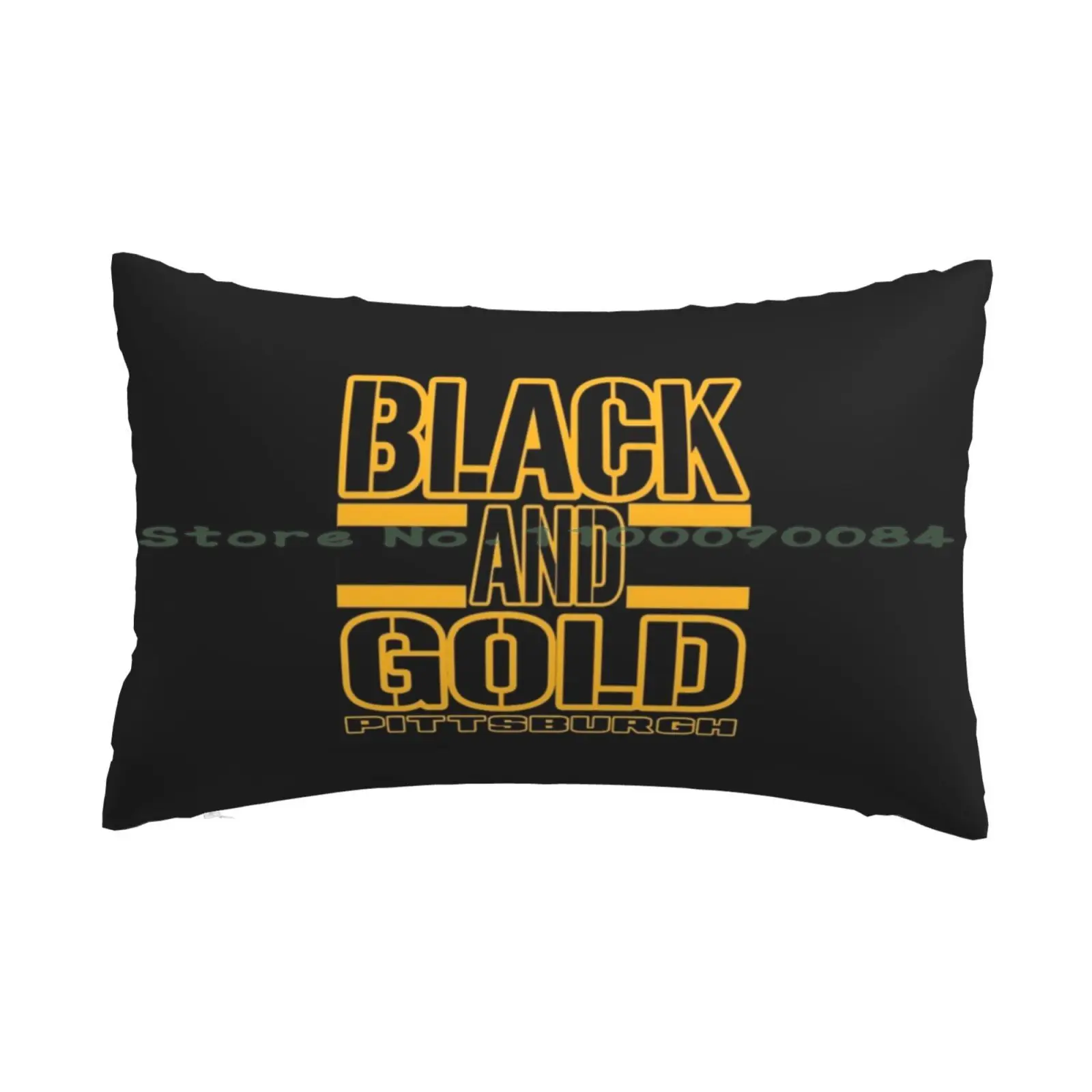 Pittsburgh Lyfe Black And Gold Pillow Case 20x30 50*75 Sofa Bedroom Buccaneers Pennsylvania Pittsburgh Soccer Tampa Steelers