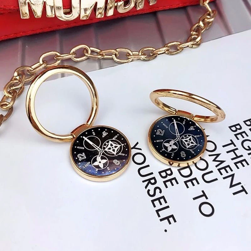 Кольцо-держатель, креативные часы, подставка для смартфона, телефона, телефона, аксессуары для iphone 12, Samsung, Xiaomi, Huawei