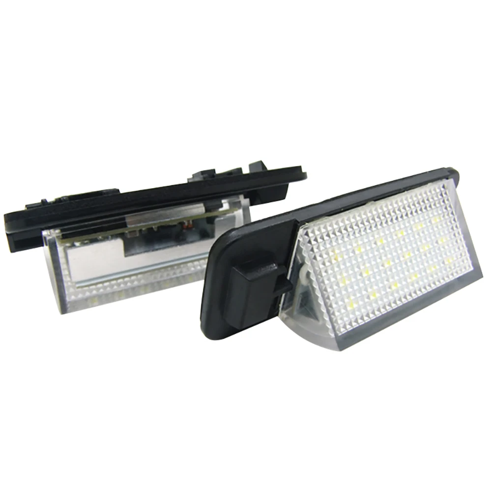 2Pcs LED CANBUS Car No Error License Plate Lights For BMW E36 (1992-1998) Auto Accessories Number Plate Lamp 6500K White Light