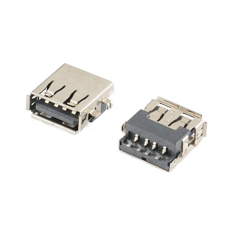 5PCS USB-AF/Sinking plate type, borderless and bordered A female socket USB-A type interface connector