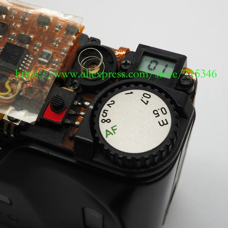 【ジャンク】CONTAX TVS フィルムカメラ ファインダーLCD不良 コンタックスtvsiiフィルムカメラ修理用トップカバーカウンターlcd