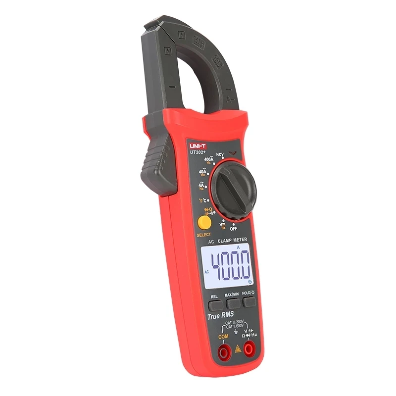 UNI-T UT204+ Series Digital Display Clamp Meter AC/DC Current 6000 Counts Capacitance Frequency Current Voltage MAX/MIN Tester