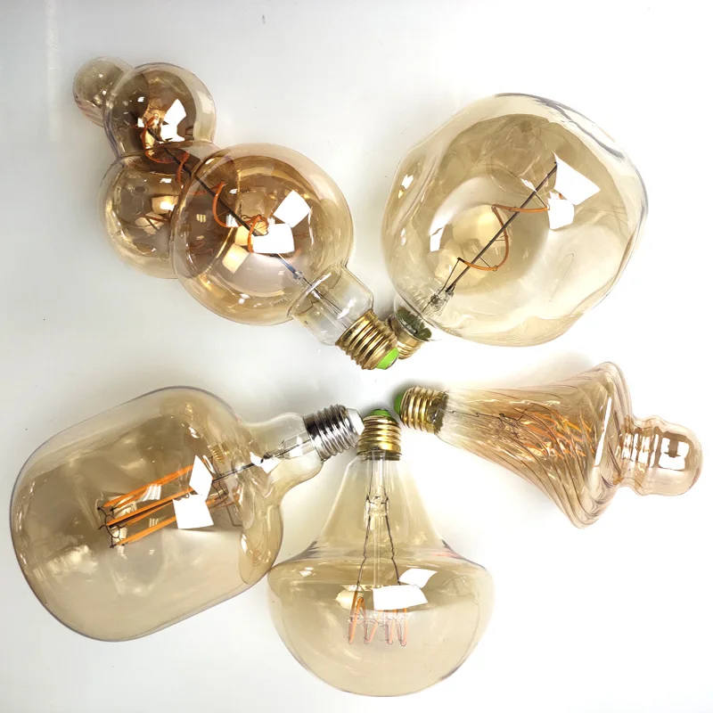 Retro Bulb LED Bulb Creative Irregular Bulb 4W 220V-250V LED Filament Decoration Edison Bulb