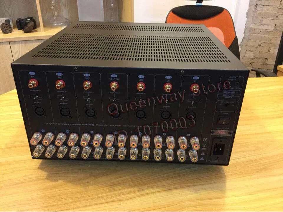 Sherbourn 7-350 7 سبعة قنوات 350 واط مكبر كهربائي عالية الطاقة عالية الحالي النقي مكبر كهربائي AV مكبر للصوت المسرح المنزلي أمبير