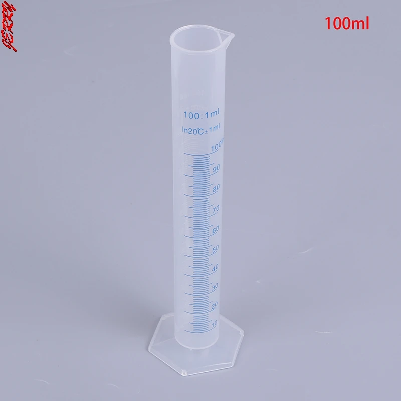 2021 New 1 Piece 100ml Measuring Cup Plastic Cooking Jar Liquid Blue Label Tool Chemical Laboratory Tool Dchool Laboratory Tool