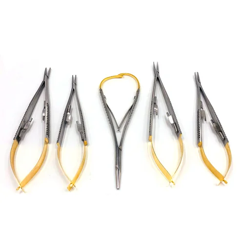 Imagen 1 del producto Agujas Castroviejo para implante de ortodoncia quirúrgico Dental, herramienta de 14cm y 16cm/recto/curvo para elegir el precio por 1 Uds.