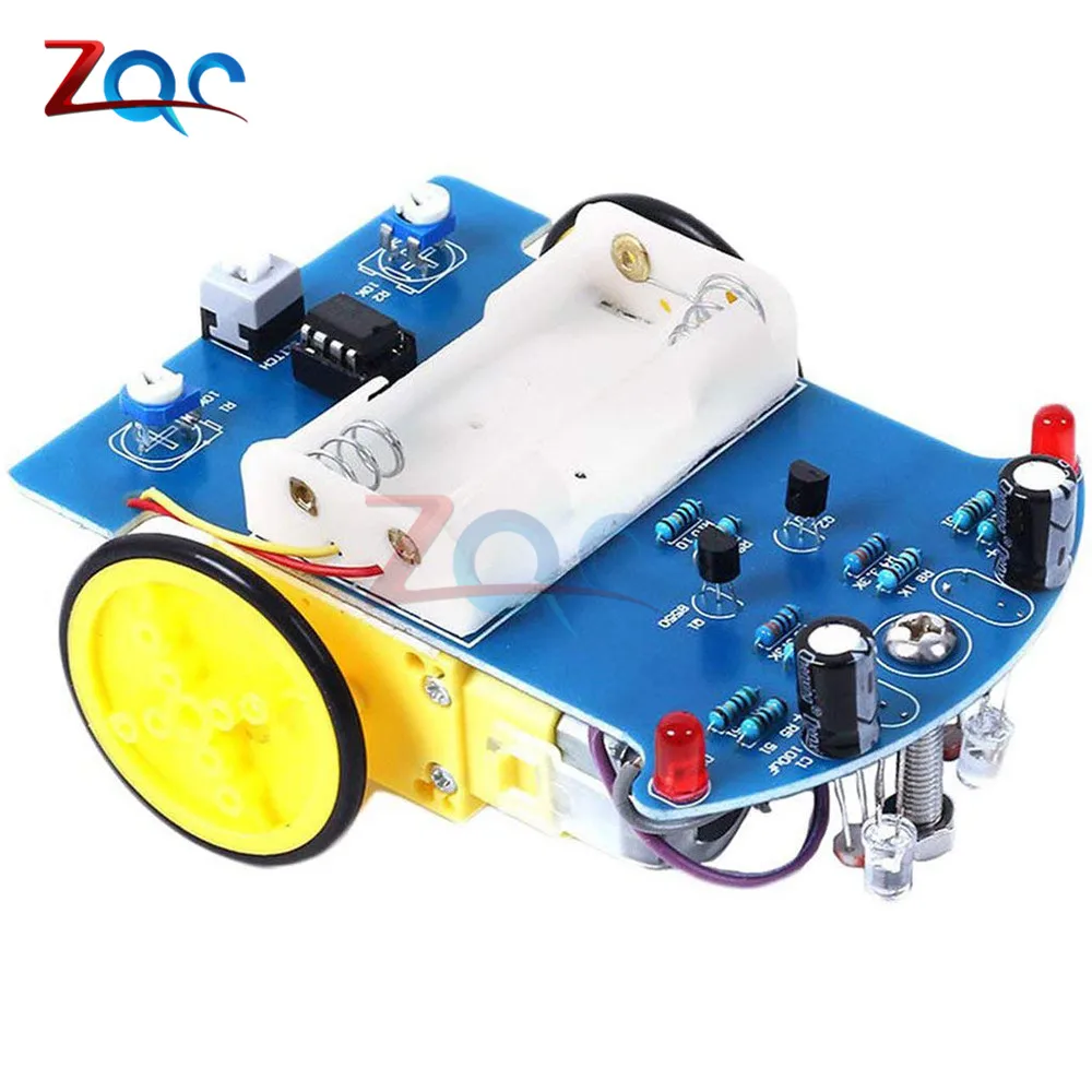 D2-1 Intelligent Tracking Line Smart Car TT photosensitive Motor robot Electronic Toy DIY Kit Smart Patrol Automobile Parts