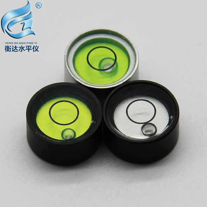 Nivel de burbuja redondo, Mini burbuja de Metal horizontal bead12 * 6mm