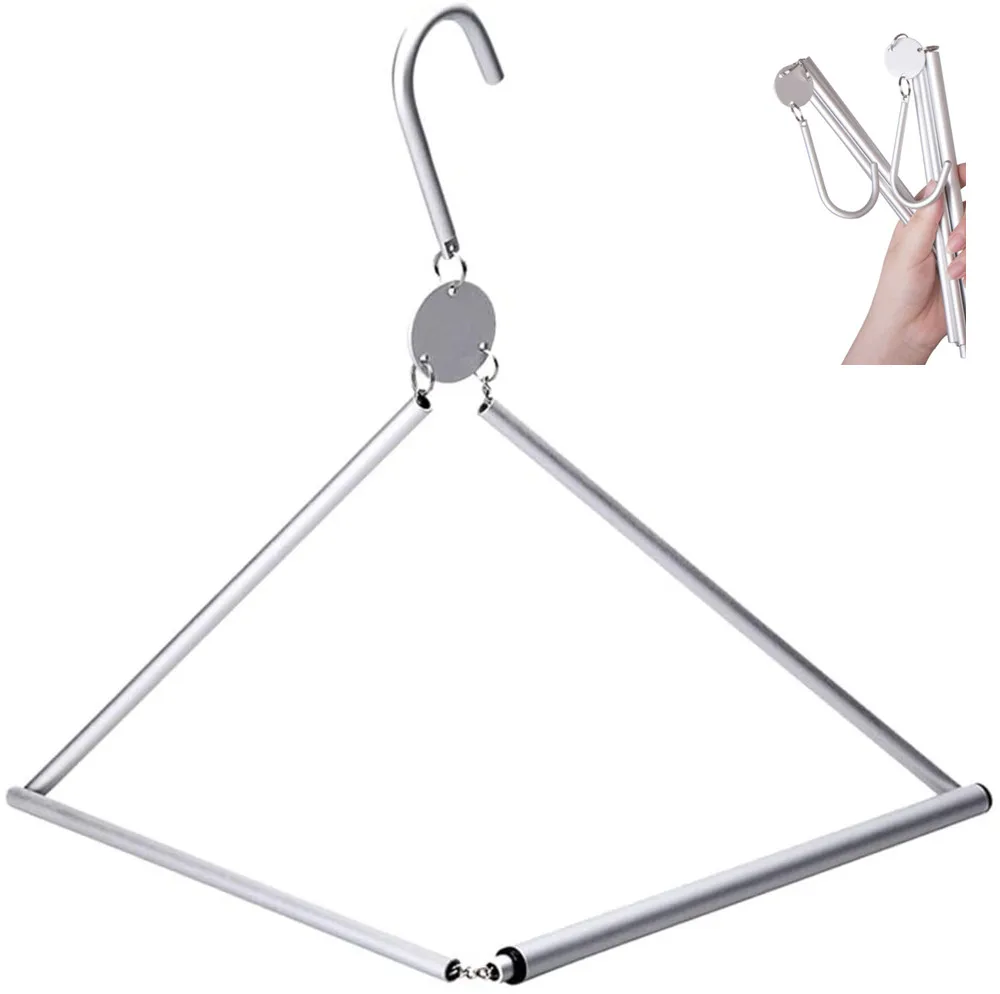 Jolmo Lander Portable Travel Hanger Aluminium Folding Coat Hangers Camping Clothes Racks