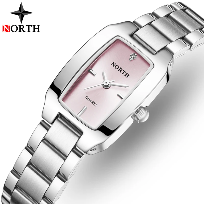 NORTH Top Brand Luxuy New Women Watch Fashion Watches Womens Waterproof Quartz Steel Strap Ladies Relogio Feminino