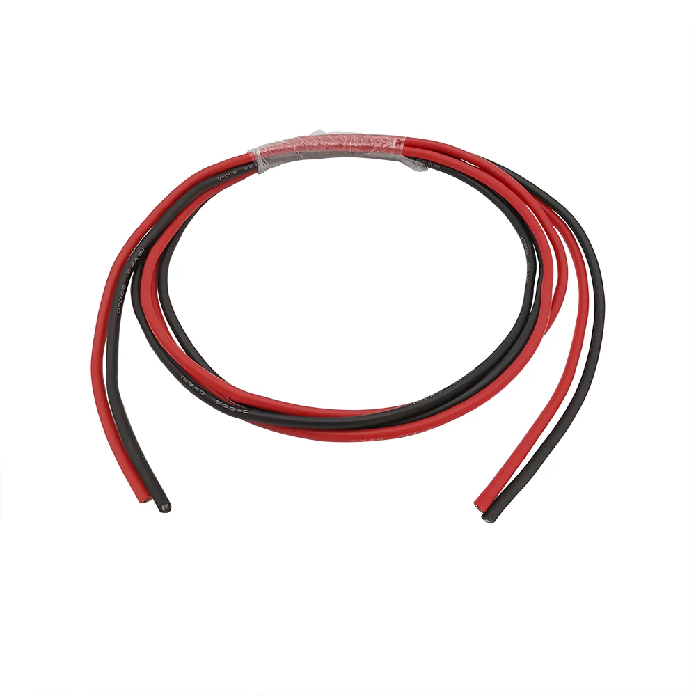 

Heat-resistant Cable Wire Soft Silicone Wire 16AWG Heat-resistant Silicone 1 Meter Black + 1 Meter Red