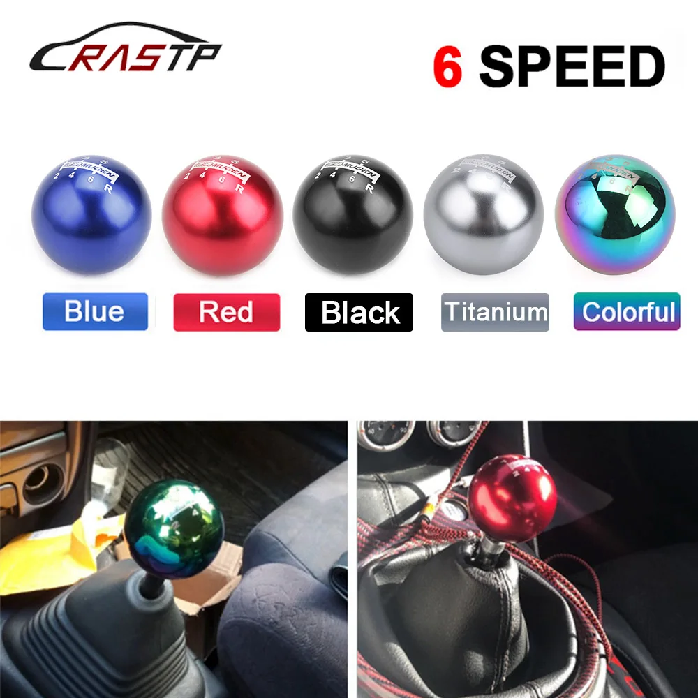 

RASTP-Universal MUGEN 6 Speed Gear Shift Knob 50MM Manual Automatic Spherical Round For Honda/TOYOTA/MAZDA RS-SFN012-6