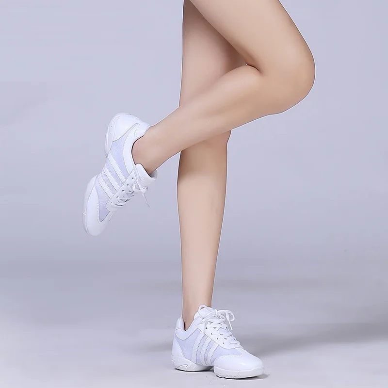 Sports Shoes Aerobics Women Shoes Soft Bottom Cheerleading Shoes Training Square Dance Shoes Children Female Adult Gym Shoes