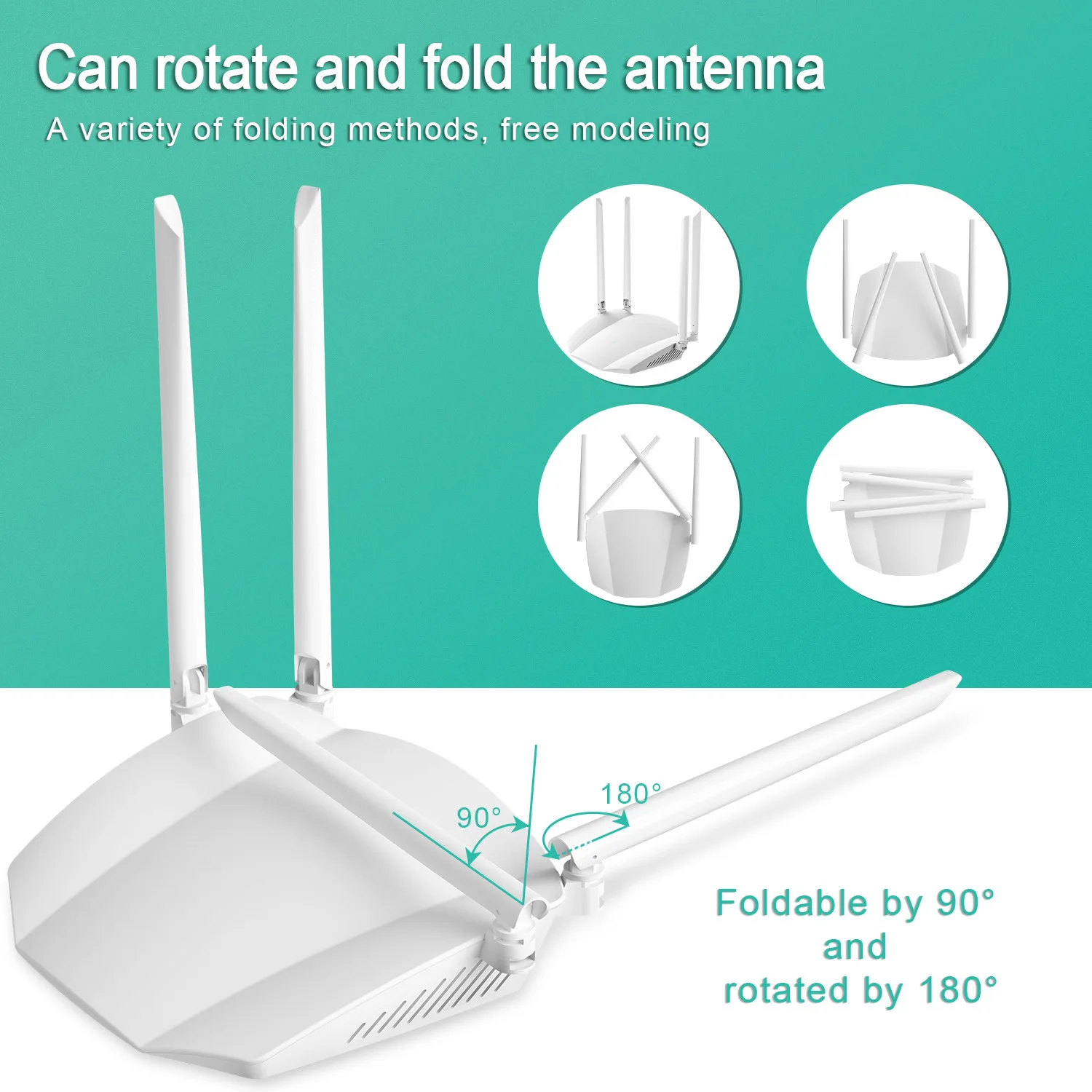 HUASIFEI WIFI6 Router Nirkabel Dual Band Gigabit Router Nirkabel Multifungsi Router Mendukung VPN dan DHCP untuk Country House