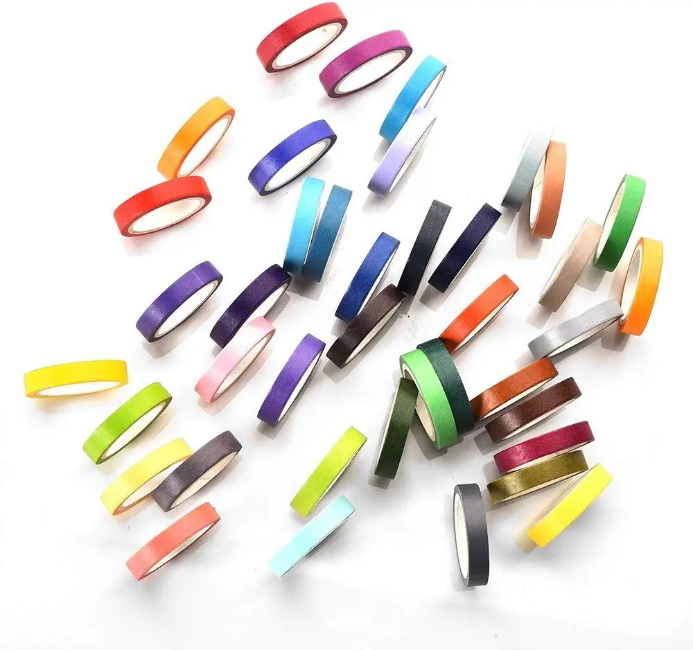 40/60 قطعة قوس قزح اللون ورقة اشي الشريط مجموعة 7.5 مللي متر 8 مللي متر 15 مللي متر الدانتيل الديكور اخفاء أشرطة مجلة ألبوم مذكرات ملصقات هدية A6067