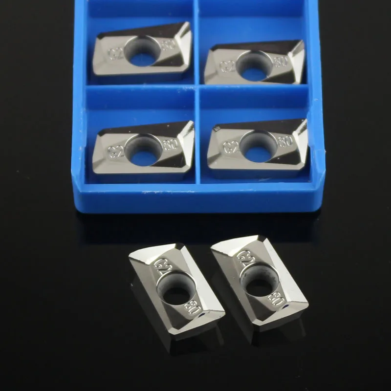 Outil d'insertion de fraisage de mamelon APGT1604PDFR, outils CNC, APight1604 R0.8, métal sans alumine, alliage d'aluminium, cuivre, plastique, 10 pièces