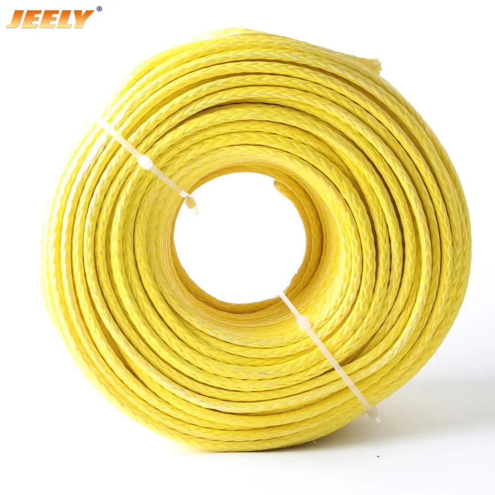 JEELY 500M 2645lbs uhmwpe hollow braided winch rope 3.5mm 12weave