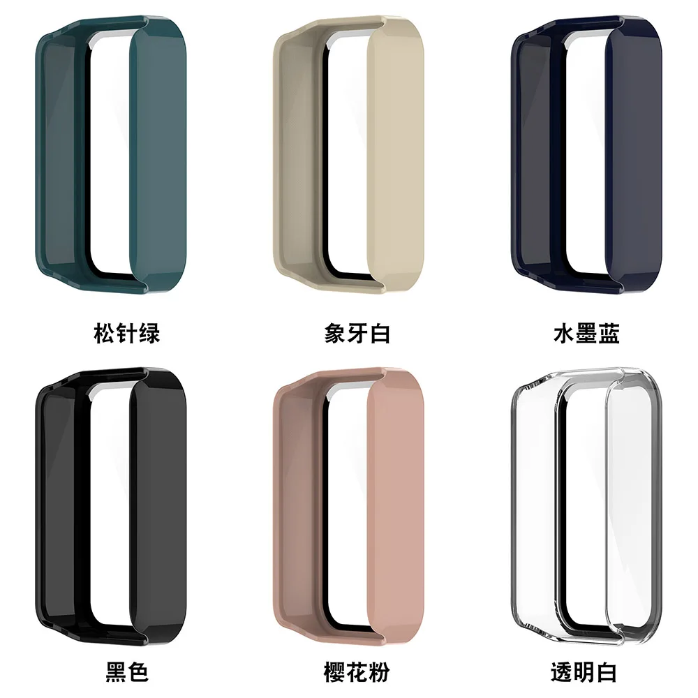 PC+Tempered Glass Protective Case For Redmi Smart Band Pro Full Screen Protector Shell Bumper Cover