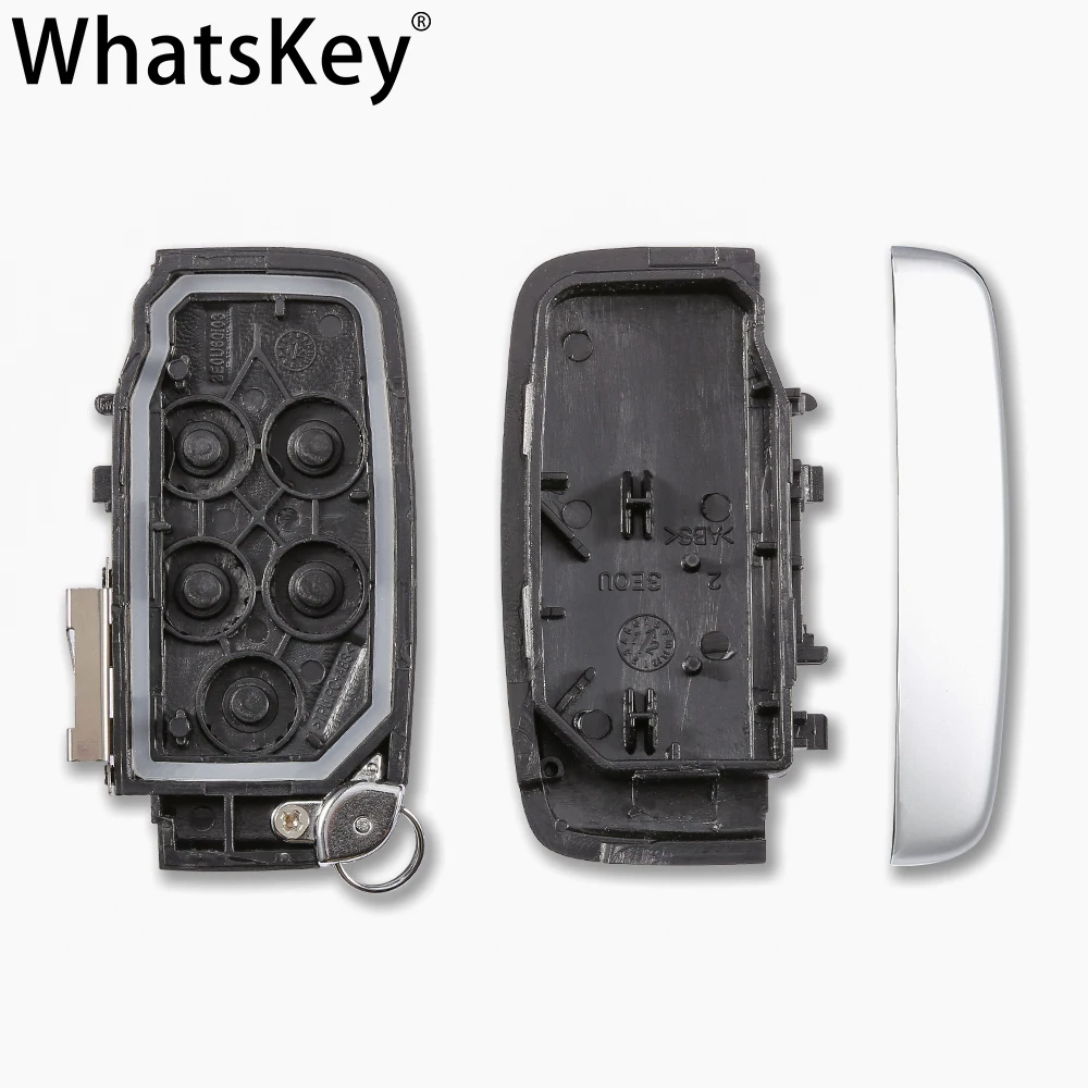 WhatsKey 5 Buttons Smart key Case For Land Rover Range Rover Freelander Evoque Discovery 4 Car Remote Key Shell For Jaguar XE XF