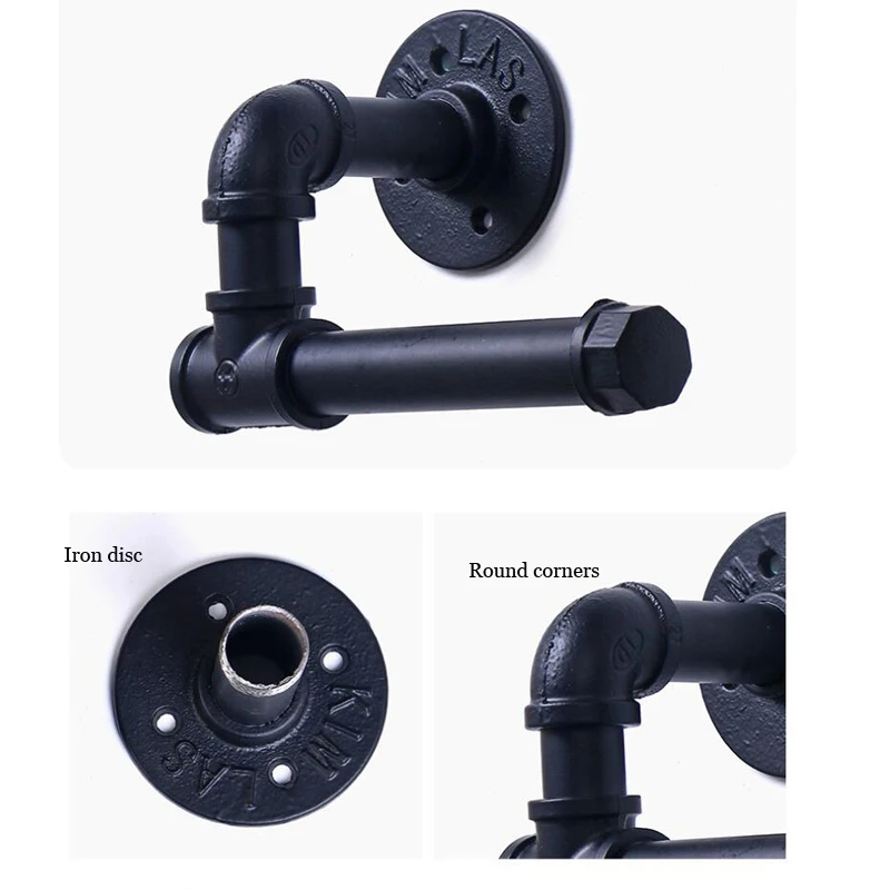 産業用エアダクト壁掛けブラケット、サスペンションラック、鉄製固定キット、トイレットペーパーホルダー