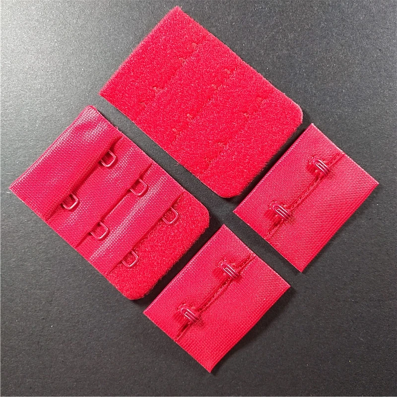 

15Sets 3.5cm Bra Extenders Black Ribbon Bra Clips Shaper Red Hook & Eye Tape Bra Clothes Accessories