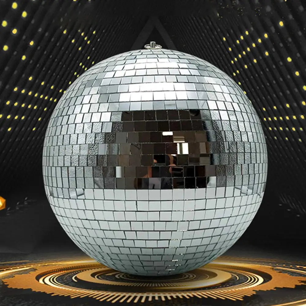 12 PCS Mirror Disco Ball Diameter 3cm Silver Hanging Party Disco Ball for Party or DJ Light Effect, Home Decorations,Stage Props