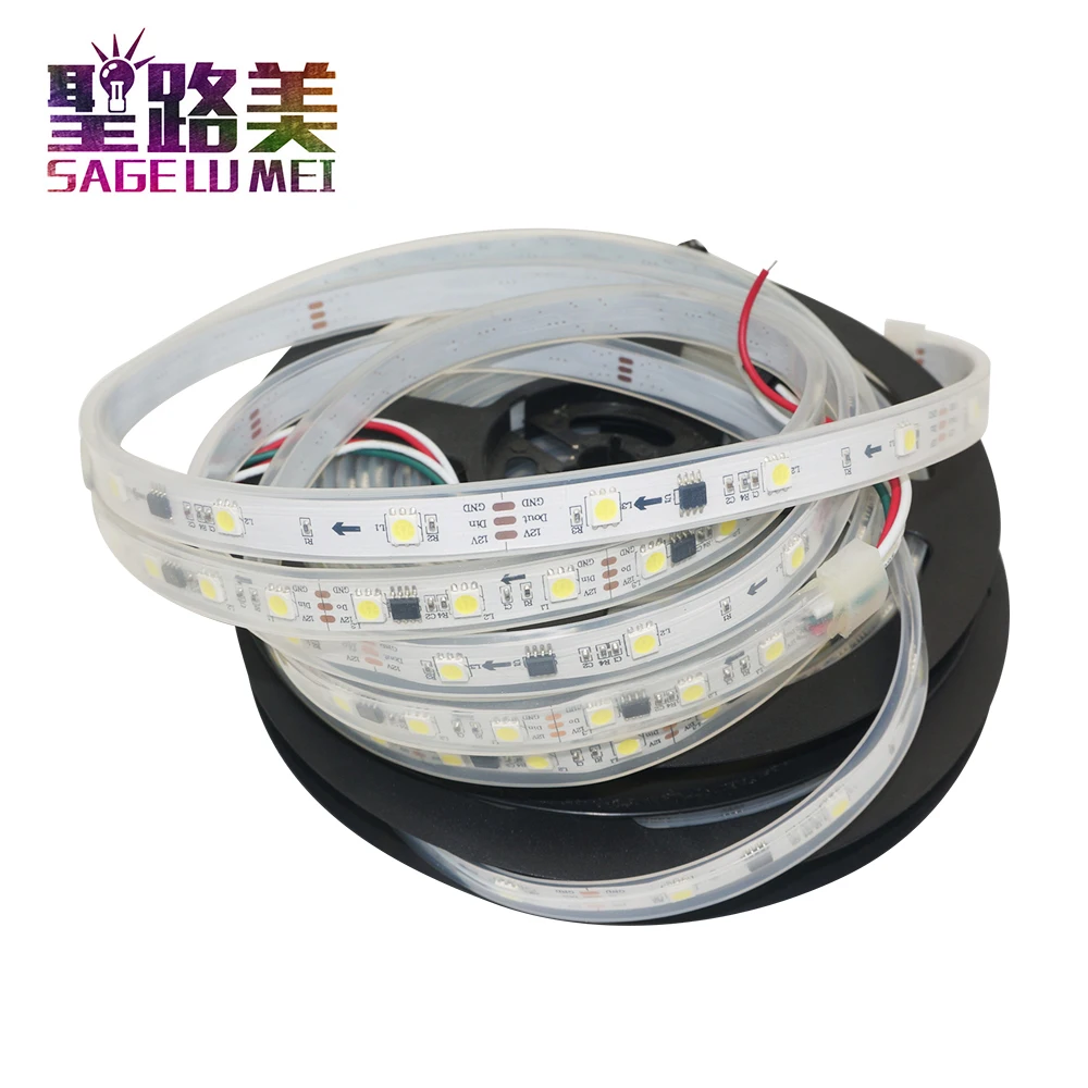 

5m/rolls 150 /300leds DC12V ws2811 led strips white /warm white single color 5050 SMD addressable Digital 1 ic control 3 leds