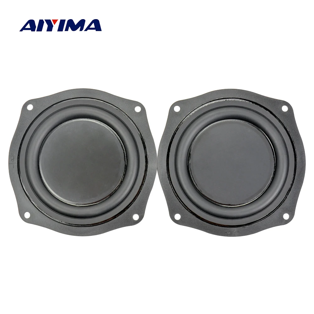 AIYIMA 4 Inch Bass Radiator Speaker Vibration Membrane Diaphragm Passive Radiator Loudspeaker Woofer Plate Subwoofer DIY 2PCS