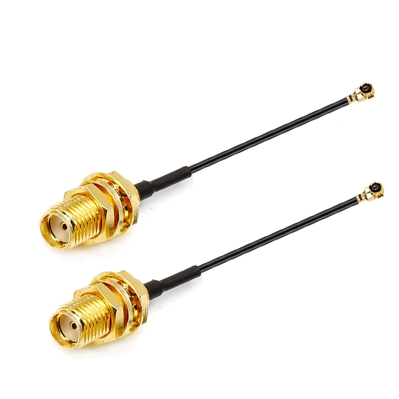 2Pcs SMA Connector Cable Female to uFL/u.FL/IPX/IPEX to SMA Female pigtail RG1.13 Antenna RF Coax Adapter RPSMA MINI PCIe