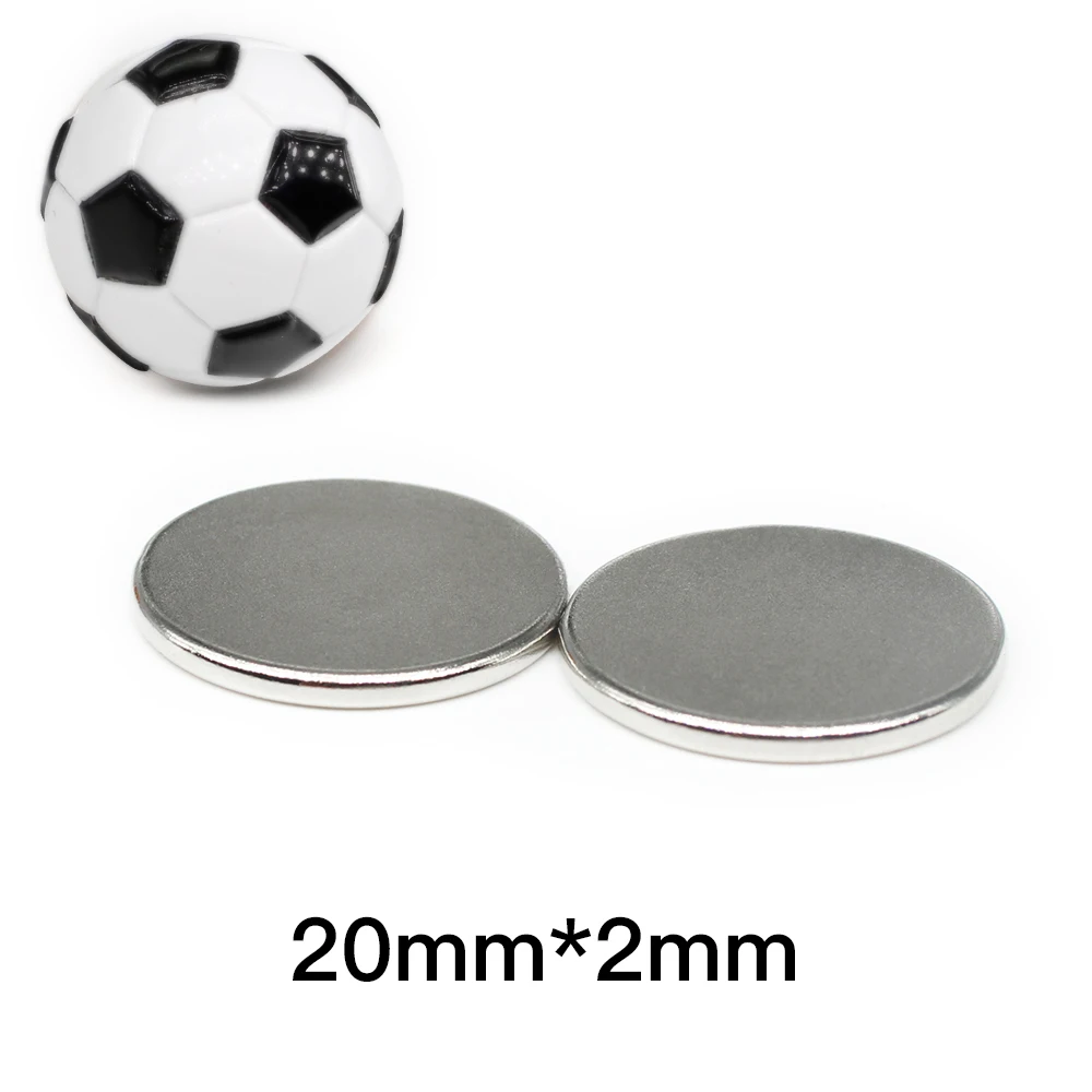 5/10/15/20/30/50/100PCS 20x2 mm Round Search Magnet N35 Permanent Neodymium Magnets Disc 20x2mm Rare Earth Magnet Strong 20*2