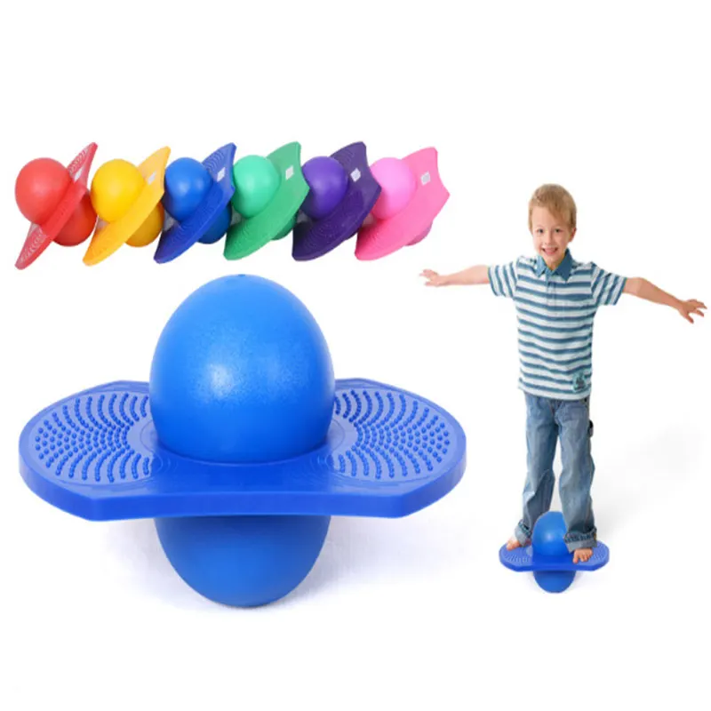 Sport Energetic Exercise Jumping Bounce Yoga Fitness Ball Rock Hopper Pogo High Bounce Space Balance Jump Board Ball Jumping Toy