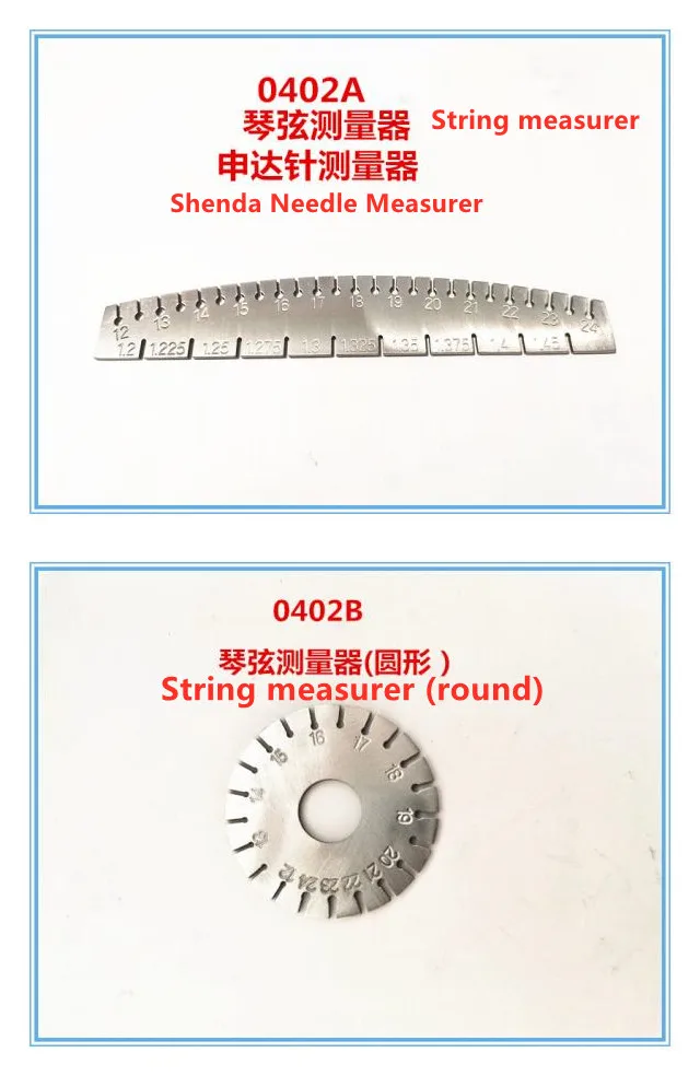 The piano tuning tool string gauge wire gauge